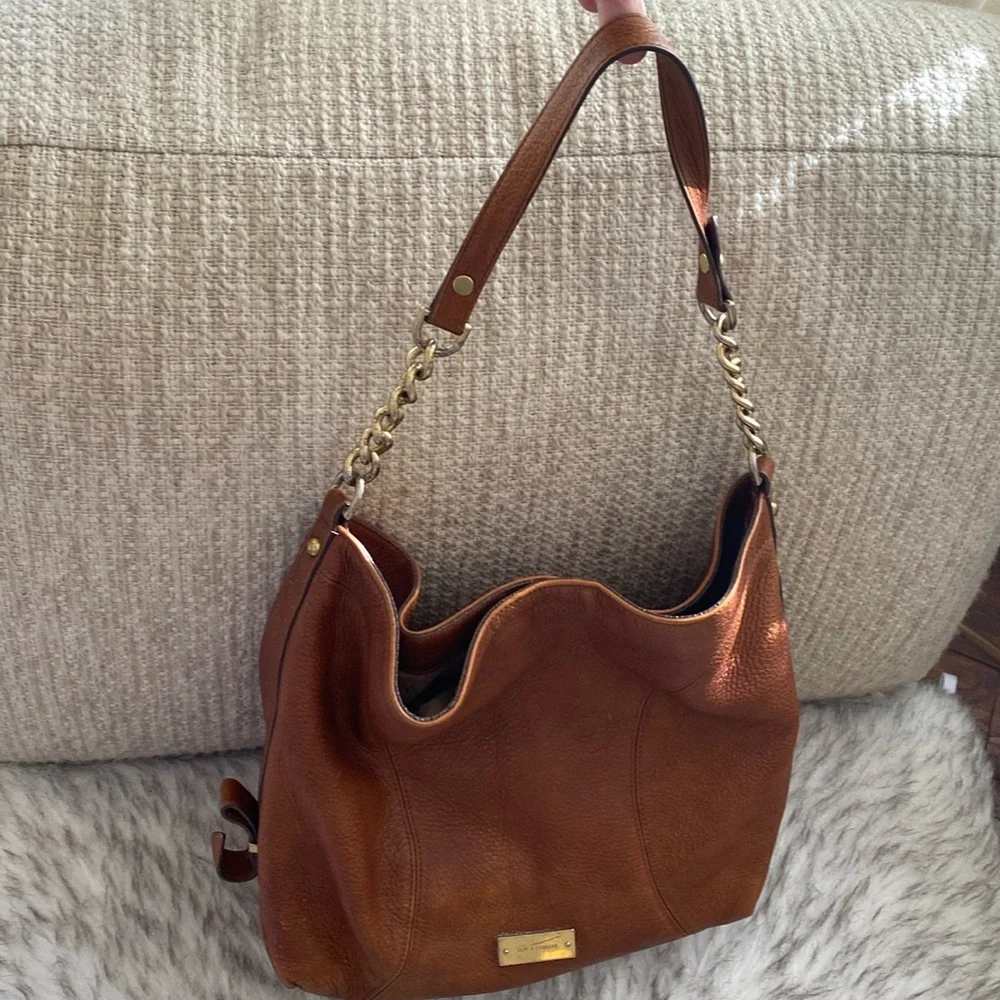 Vintage BRAHMIN Eva pebbled leather hobo purse